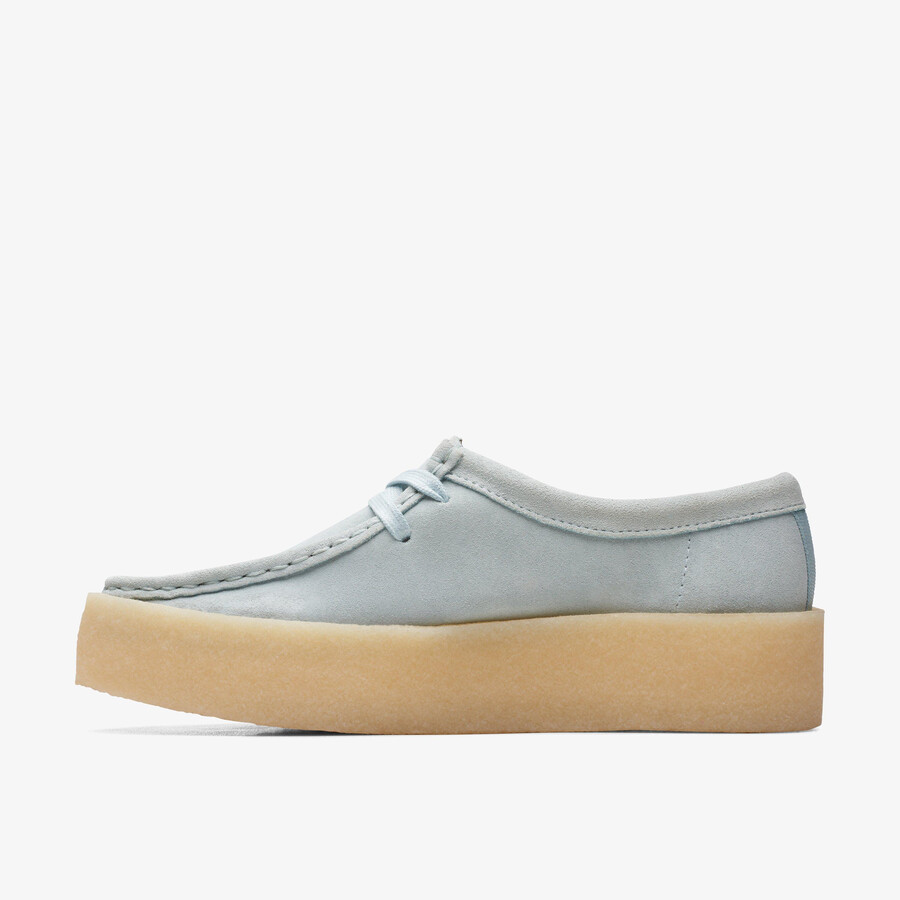 wallabee cup - blauw suède